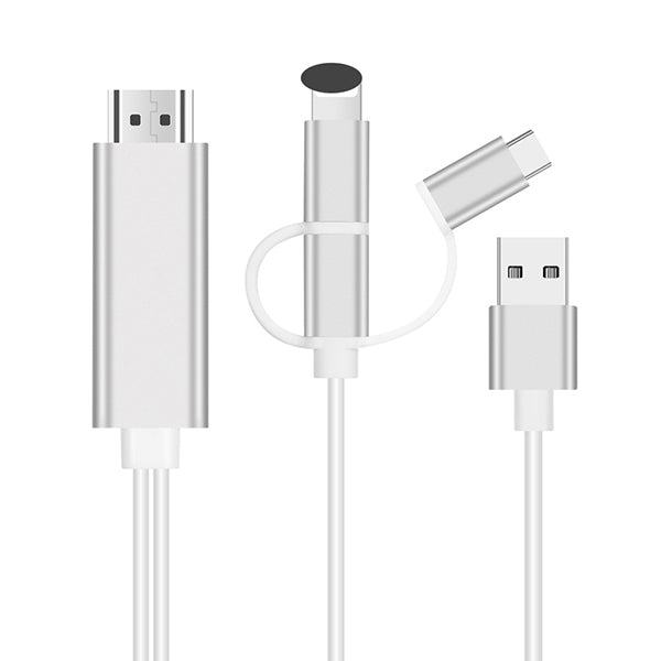 Кабель iOS/Andriod-HDMI 3 в 1