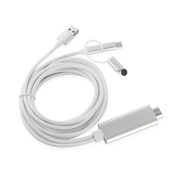 Кабель iOS/Andriod-HDMI 3 в 1