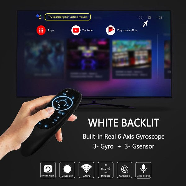 G10 Wireless Gyroscope Voice Remote Control