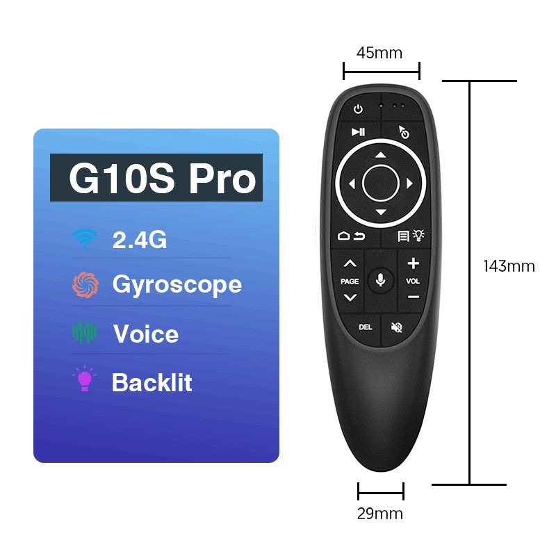 G10 Wireless Gyroscope Voice Remote Control